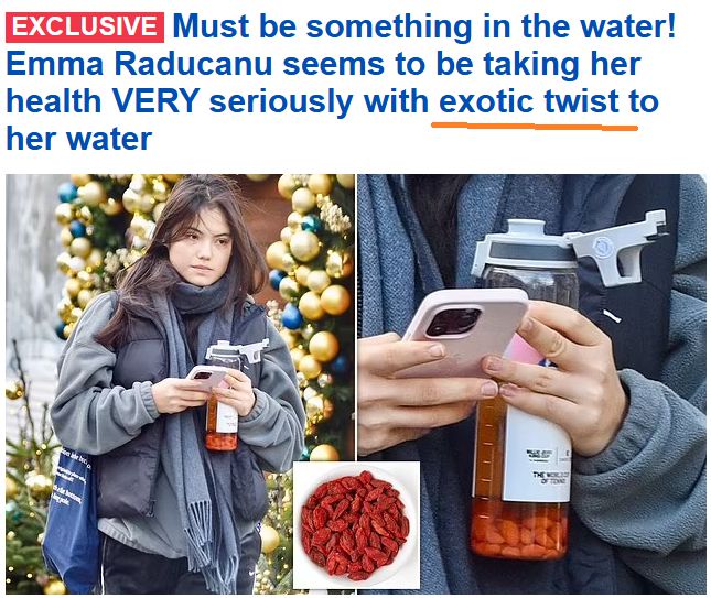 “杯里泡枸杞”引英媒关注能否缓解黑眼圈尊龙凯时·中国网站22岁华人网球冠军(图2)